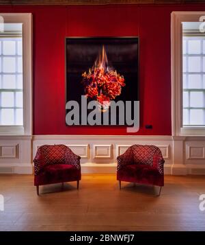 Ein Interieur des Hauses der Königin in greenwich, London, Großbritannien. Stockfoto