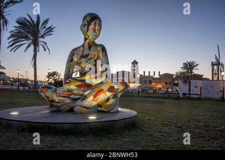 Mamandyou Skulptur in Coralejo, Fuerteventura, Kanarische Inseln Stockfoto