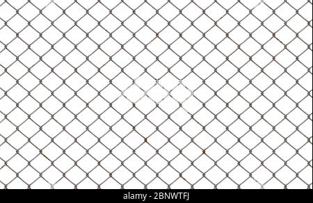 Metall chainlink fence Stockfoto