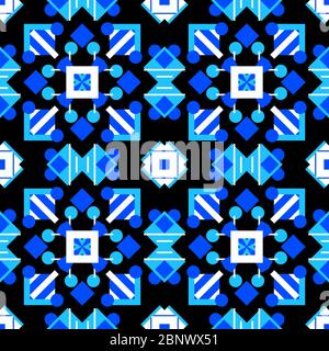 Nahtloses geometrisches orientalisches Muster Traditionelles Design für Hintergrund, Teppich, Tapete, Kleidung, Verpackung, Batik, Stoff und Textil. Stockfoto