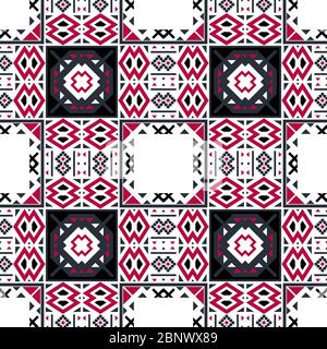 Geometrische ethnischen orientalischen nahtlose Muster Traditional Design für Hintergrund, Teppich, Tapete, Kleidung, Verpackung, Batik, Stoff und Textil. Stockfoto