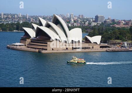 Sydney Opera House, entworfen von John Utzon, Sydney Australien Stockfoto