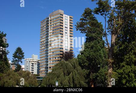 Appartment Tower in Vancouver, B.C. Stockfoto