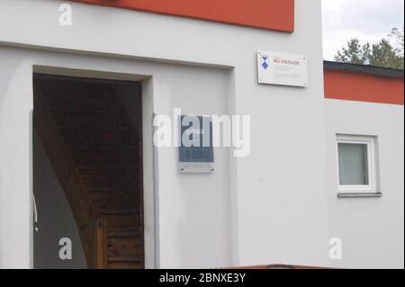 Die 1922 ersichtete und unter Denkmalschutz stehende Wohnsiedlung Siedlung Neu-Jerusalem im Ortsteil Staaken an der Heerstraße in Berlin-Spandau. Stockfoto