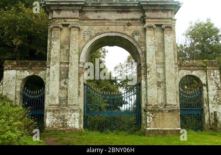 Freemantle Gate der ursprüngliche Haupteingang zum Appuldurcombe Park Stockfoto