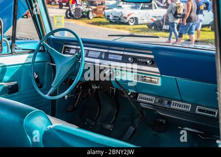 Daytona Beach, FL / USA- 24. November 2018: 1969 International Travelall im Herbst 2018 Daytona Turkey Run. Stockfoto