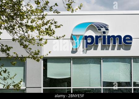 Ein Logo-Schild vor dem Hauptsitz von YPrime in Malvern, Pennsylvania am 4. Mai 2020. Stockfoto