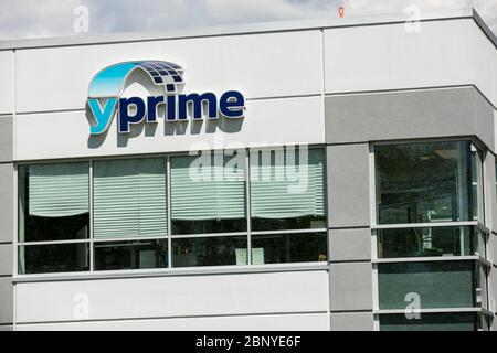 Ein Logo-Schild vor dem Hauptsitz von YPrime in Malvern, Pennsylvania am 4. Mai 2020. Stockfoto