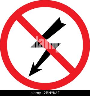 Nicht auf elektrischen Geräten Zeichen verwenden. Roter Kreis Hintergrund. Stock Vektor