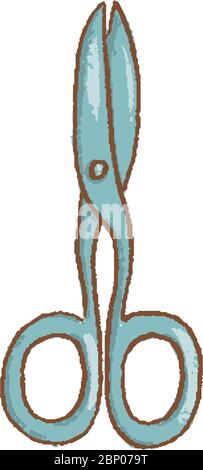 Professionelle Gartenschere oder Schere oder Schere isoliert auf weißem Hintergrund mit Schnittwegen Stock Vektor