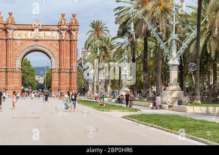 Barcelona-Straßen Stockfoto