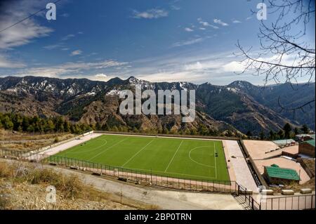 Rajiv Gandhi hohe Höhe künstliche Hockey GroundTurf Stockfoto