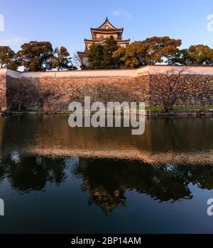 Kishiwada Burg (Chikiri Burg) erbaut im 16. Jahrhundert in Kishiwada Stadt, Präfektur Osaka, Japan Stockfoto