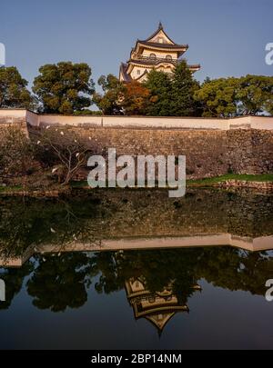 Kishiwada Burg (Chikiri Burg) erbaut im 16. Jahrhundert in Kishiwada Stadt, Präfektur Osaka, Japan Stockfoto