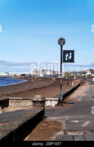 Die lang Scots Mile Way Marker, Ayr, South Ayrshire, Schottland, Stockfoto