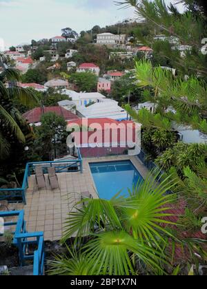 SCHWIMMBAD IM GALLEON HUSE B&B CHARLOTTE AMALIE ST THOMAS USVI Stockfoto