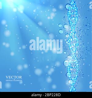 Abstrahieren Sie das Konzept der DNA. Stock Vektor