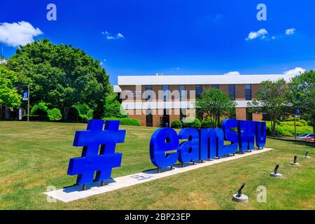 CENTRAL, SC, USA - 2. MAI: Jennings Campus Life Center am 2. Mai 2019 an der Southern Wesleyan University in Central, South Carolina. Stockfoto