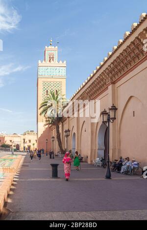 Die Kasbah Moschee (auch: Mansouria Moschee oder Moschee von Moulay al-Yazid marrakesch Stockfoto