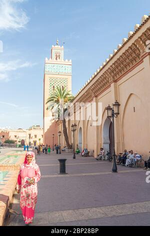 Die Kasbah Moschee (auch: Mansouria Moschee oder Moschee von Moulay al-Yazid marrakesch Stockfoto