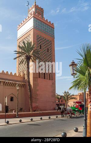 Die Kasbah Moschee (auch: Mansouria Moschee oder Moschee von Moulay al-Yazid marrakesch Stockfoto