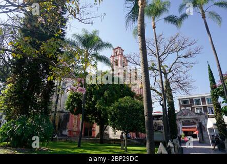 Kapelle des Dritten Ordens des Heiligen Franziskus, (Tercera Orden Chapel de Saint Francis), Cuernavaca, Mexiko Stockfoto