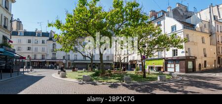 Place de la Contrescarpe in Paris Stockfoto