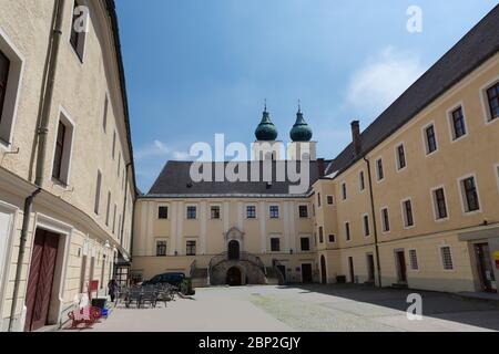 Benediktinerkloster in Lambach, Oberösterreich Stockfoto