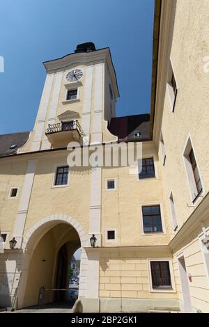 Benediktinerkloster in Lambach, Oberösterreich Stockfoto