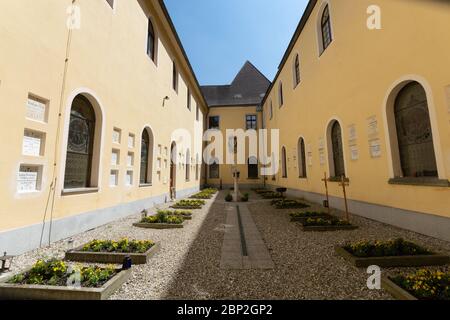 Benediktinerkloster in Lambach, Oberösterreich Stockfoto