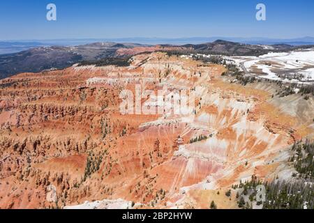 Luftaufnahmen des Cedar Breaks National Monument in Utah Stockfoto