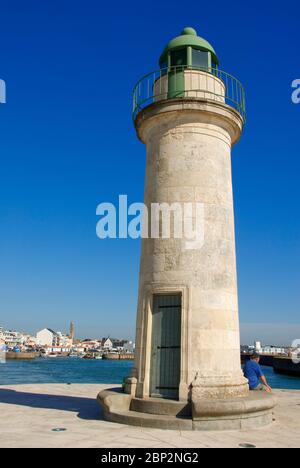 Frankreich, Poitou-VendÈe, Poitou-Vendee, Charente-Maritime, Saint-Gilles-Croix-de-Vie, La Tour JosÈphine, Leuchtturm Stockfoto