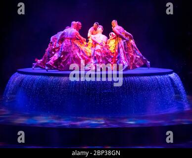 Le Reve - Der Traum. Eine Reise in die Welt der Träume, um wahre Liebe zu finden. Wynn Resort and Casino, Las Vegas, Nevada, Februar 2020. Stockfoto