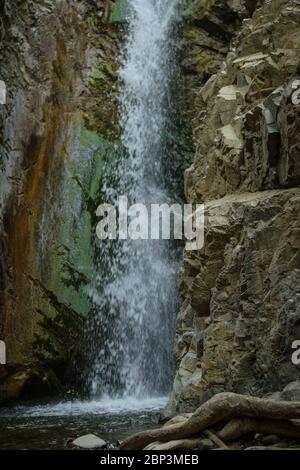 Millomeris Wasserfälle in Zypern. Troodos-Gebirge. Stockfoto