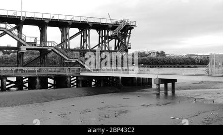 Dunston Staiths, Gateshead, Großbritannien nach einem zerstörerischen Brand am 16. Mai 2020 Stockfoto