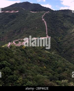 Die berühmte Chinesische Mauer, eines der sieben Weltwunder Stockfoto