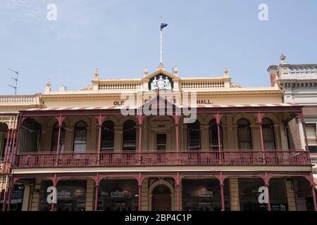 Die zum Weltkulturerbe zählende Old Colonists Hall in der Lydiard Street, Ballarat, Victoria, Australien Stockfoto