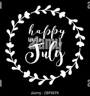 Glücklicher vierten Juli Vektor Stock Vektor