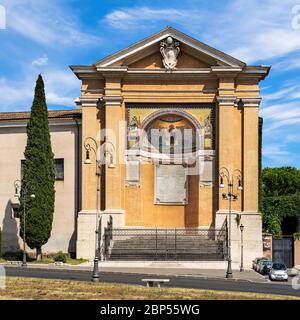 Rom, Italien, - 31. August 2014: Antike Jesus Jünger Mosaik Triclinium Leoninum Außerhalb St. John Lateran Päpstliche Kathedrale Kirche Rom Italien. Trikl Stockfoto