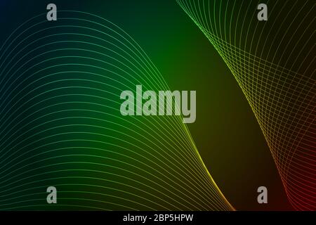 Bunte Farbverlauf elegante Linien, abstrakter Hintergrund. Stockfoto