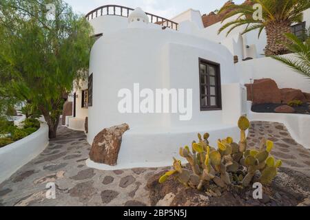 LANZAROTE, SPANIEN - 27. NOVEMBER 2016: Lagomar House Museum auf Lanzarote, Kanarische Inseln, Spanien Stockfoto