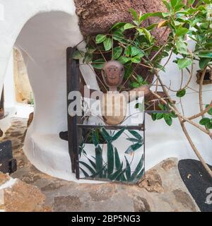 LANZAROTE, SPANIEN - 27. NOVEMBER 2016: Lagomar House Museum auf Lanzarote, Kanarische Inseln, Spanien Stockfoto