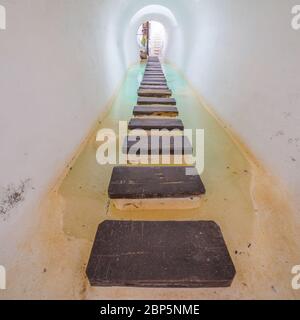 LANZAROTE, SPANIEN - 27. NOVEMBER 2016: Lagomar House Museum auf Lanzarote, Kanarische Inseln, Spanien Stockfoto