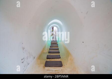 LANZAROTE, SPANIEN - 27. NOVEMBER 2016: Lagomar House Museum auf Lanzarote, Kanarische Inseln, Spanien Stockfoto