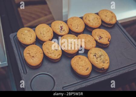 Muffin Keks resepti isoliertes Muffin Stockfoto