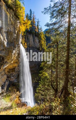 Wasserfall von Johannesburg, Bezirk Sankt Johann im Pongau, Land Salzburg, Österreich Stockfoto