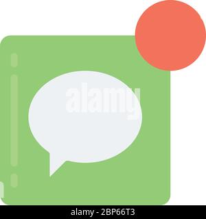 Symbol für die Benachrichtigung ‘MNachricht, das „Nachricht“ darstellt Stock Vektor