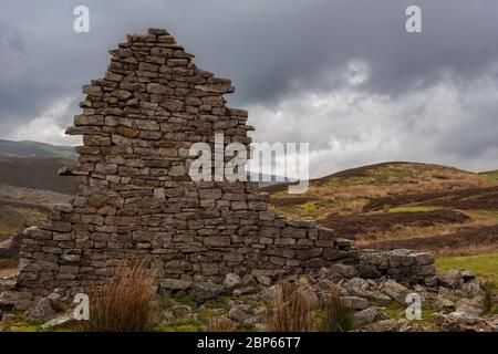 Verlassene Ruinen von Surrender Lead Smelled Mill, Mill Gill, North Yorkshire, England, Großbritannien Stockfoto