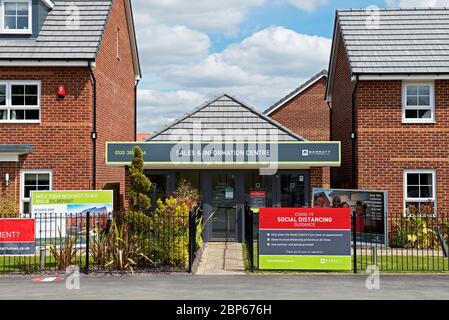 Neue Barratt Häuser in Park Edge, Doncaster, South Yorkshire, England Stockfoto