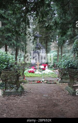 Grabstätte Jan Fedder,Friedhof Ohlsdorf Hamburg,25.01.2020 Stockfoto